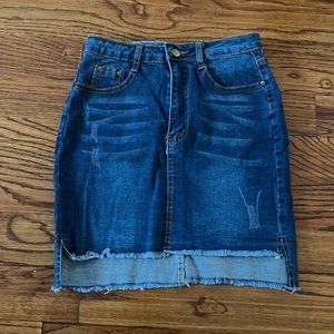 Blue Denim Skirt